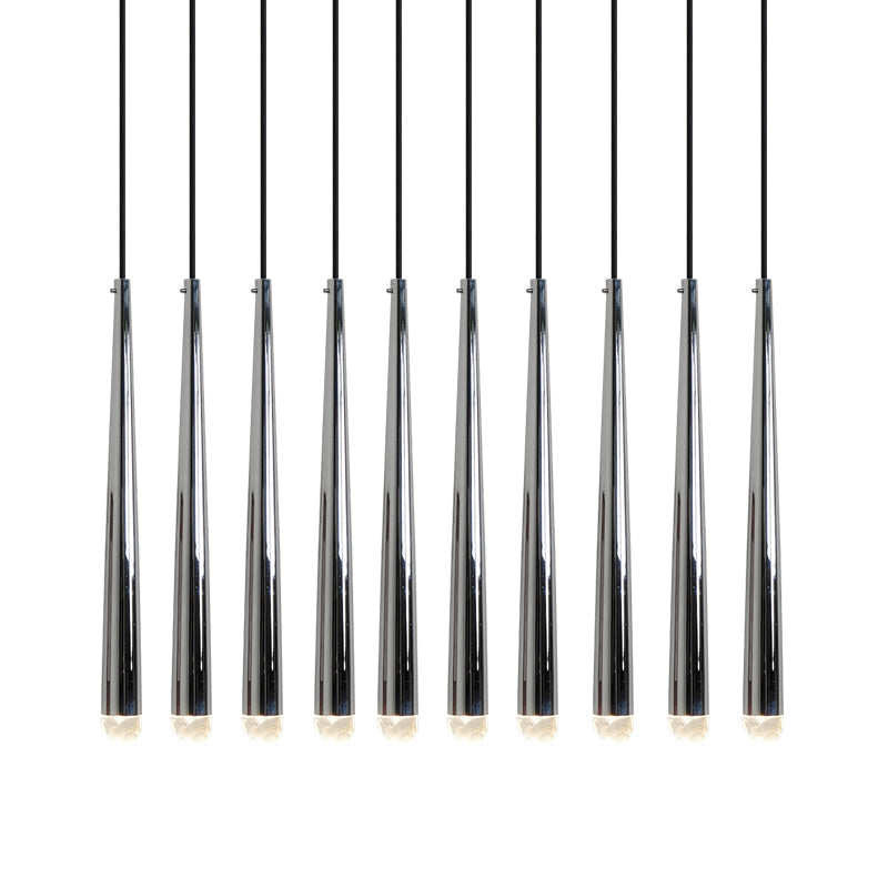 Kroonluchter met gepolijste messing en kristallen lampenkappen minimalistisch