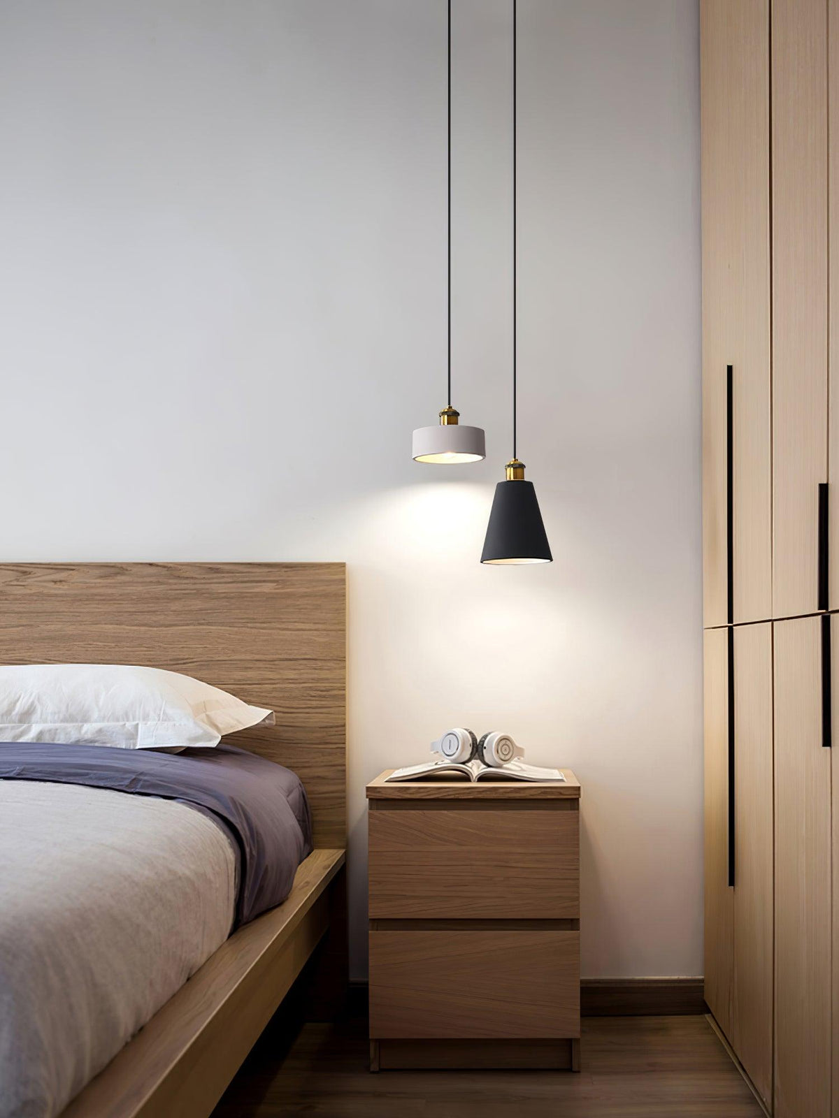 Trio Industriële hanglamp van hars