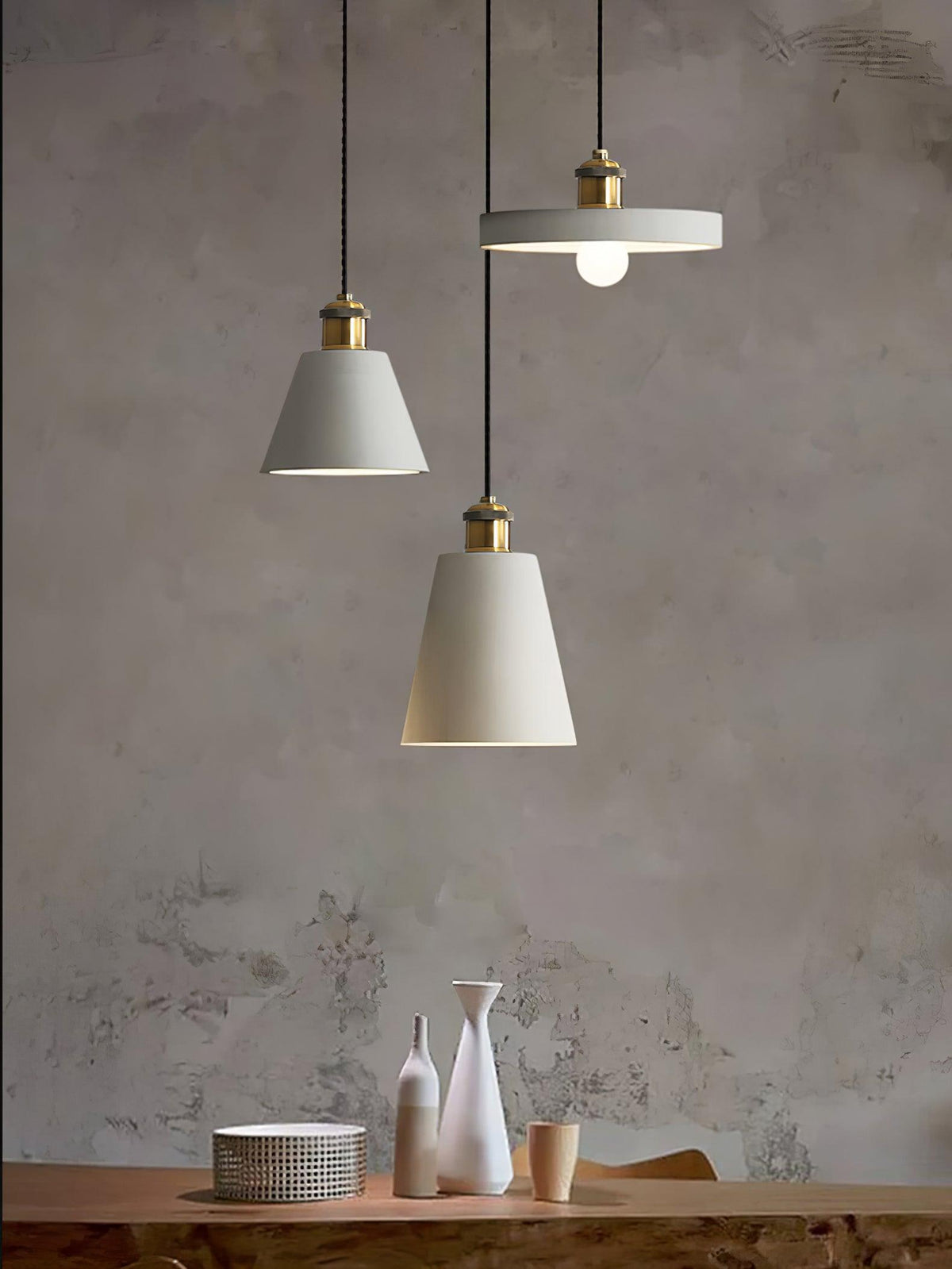 Trio Industriële hanglamp van hars
