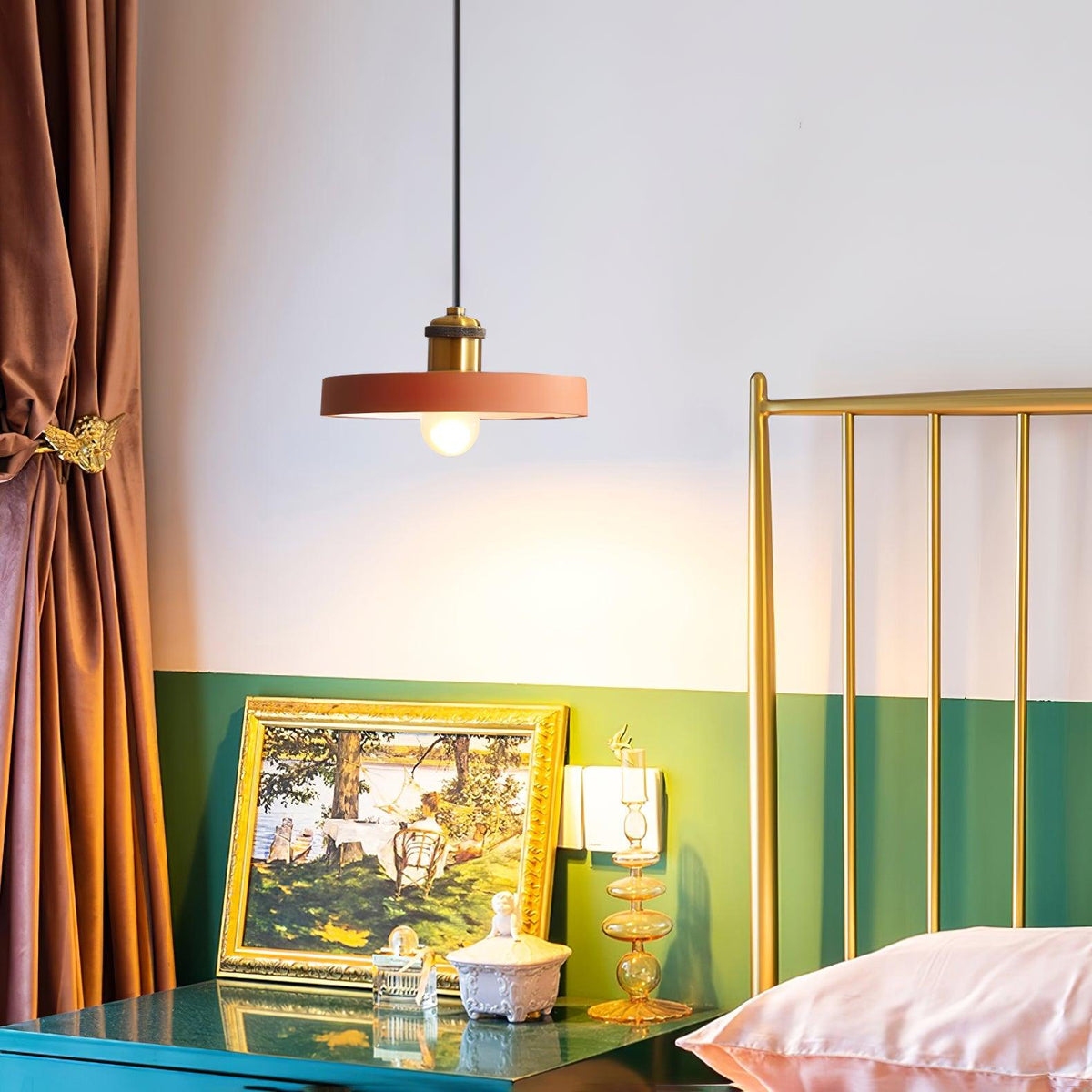 Trio Industriële hanglamp van hars
