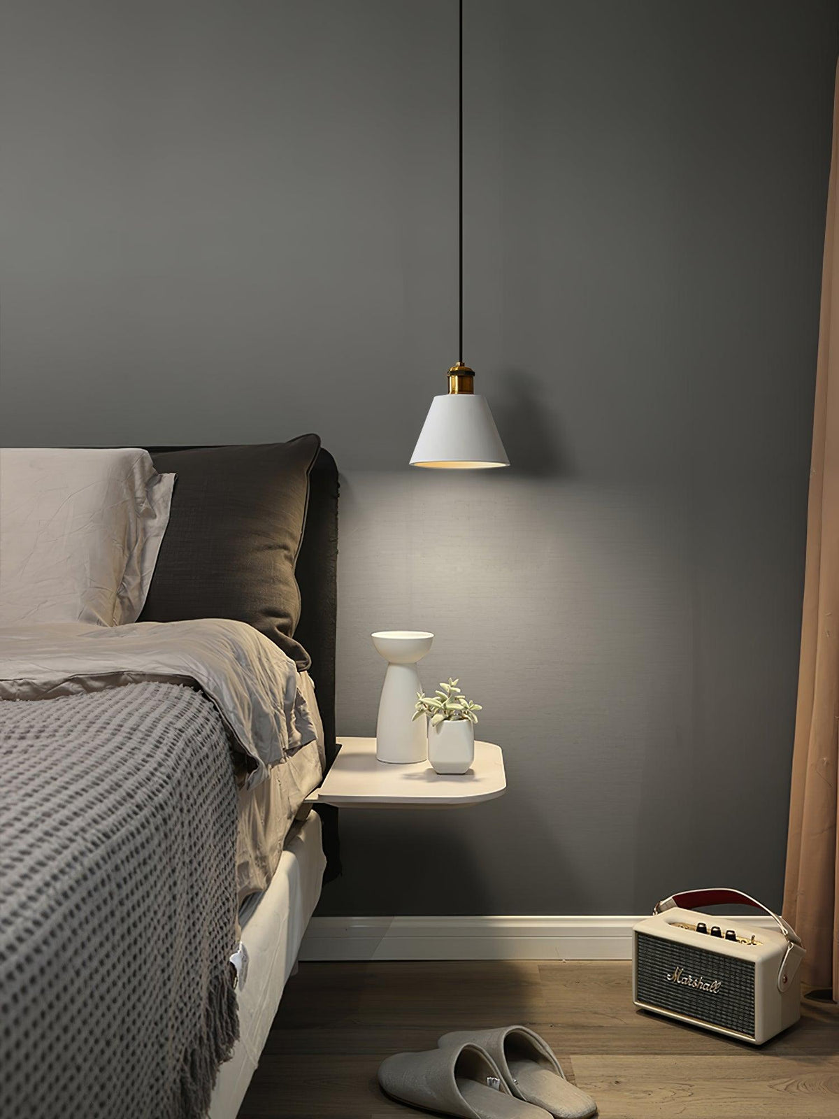 Trio Industriële hanglamp van hars