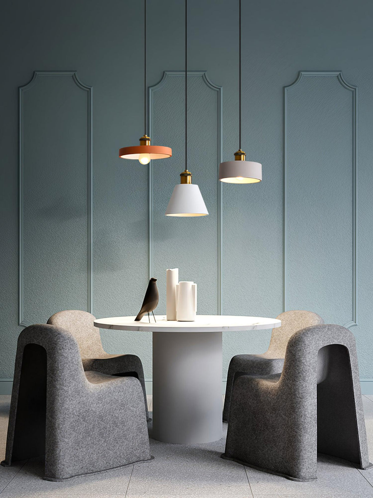 Trio Industriële hanglamp van hars