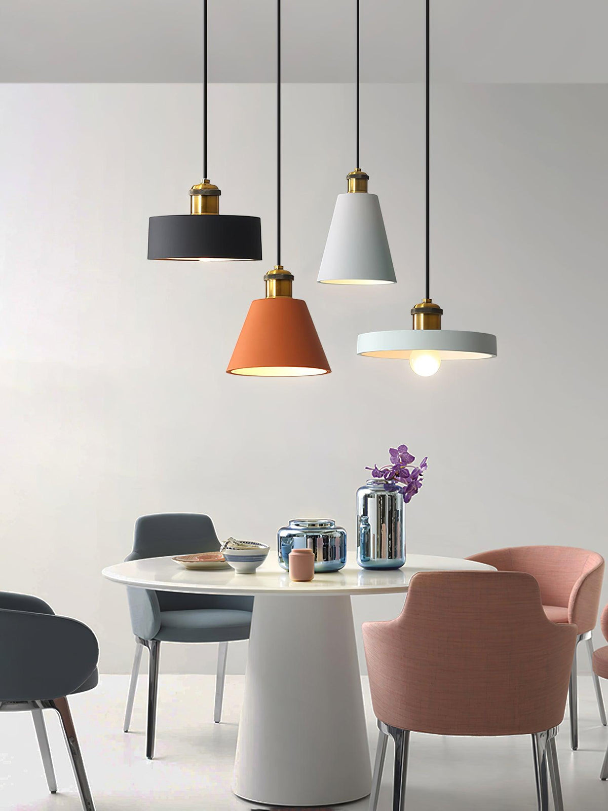 Trio Industriële hanglamp van hars