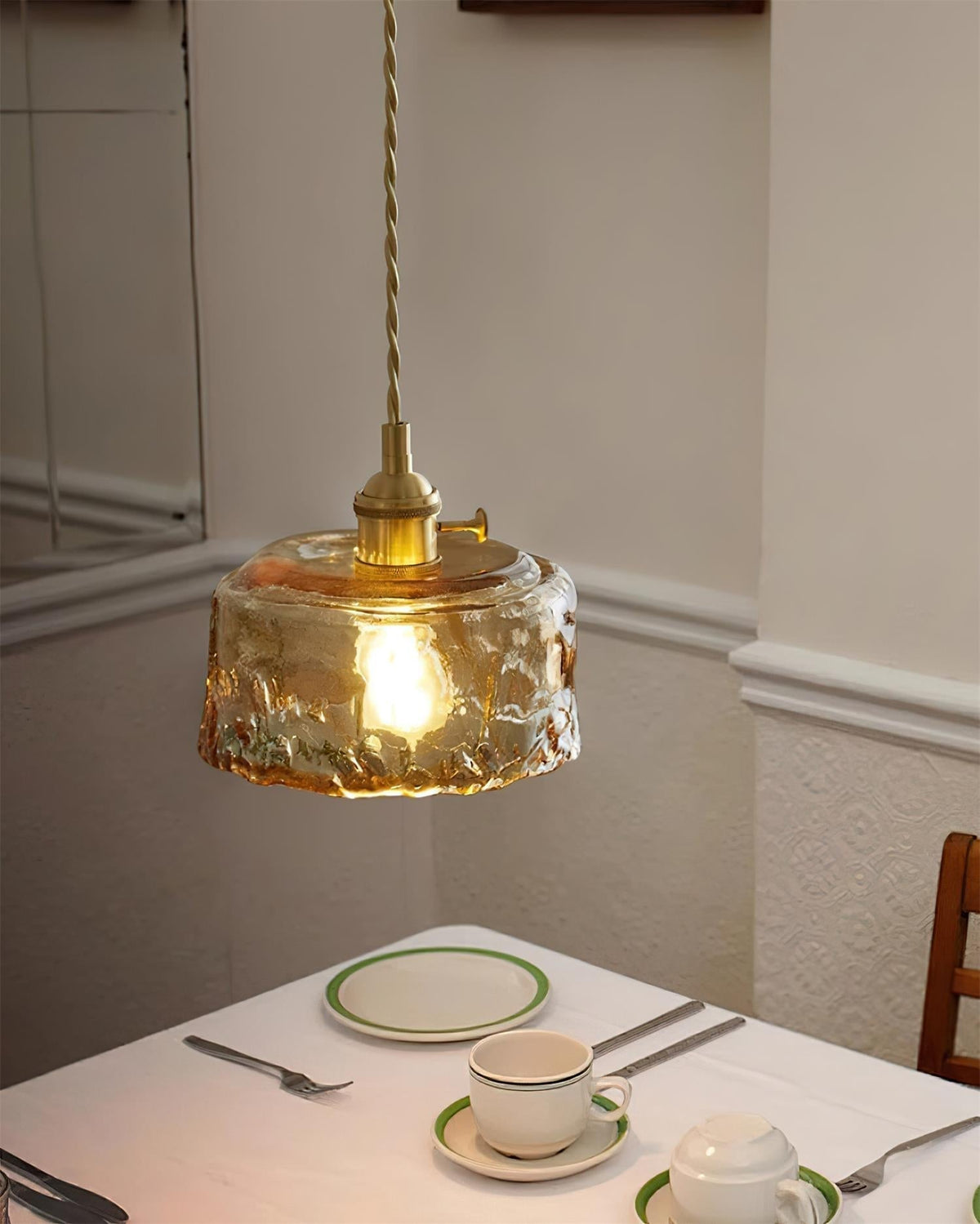 Velon Vintage Amber glas hanglamp