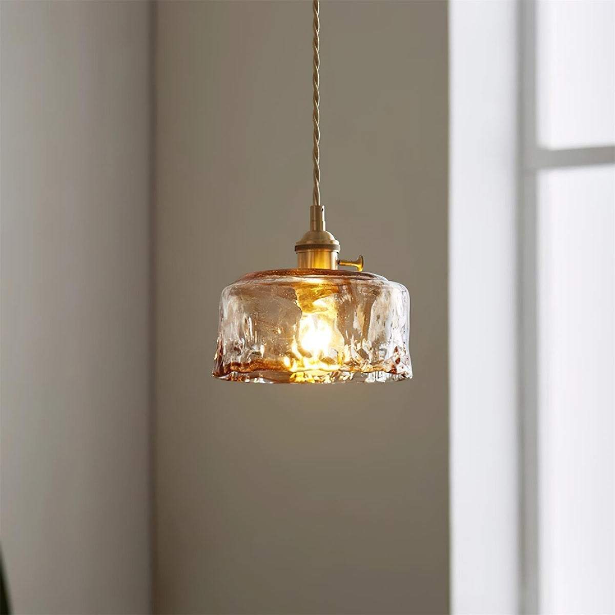Velon Vintage Amber glas hanglamp