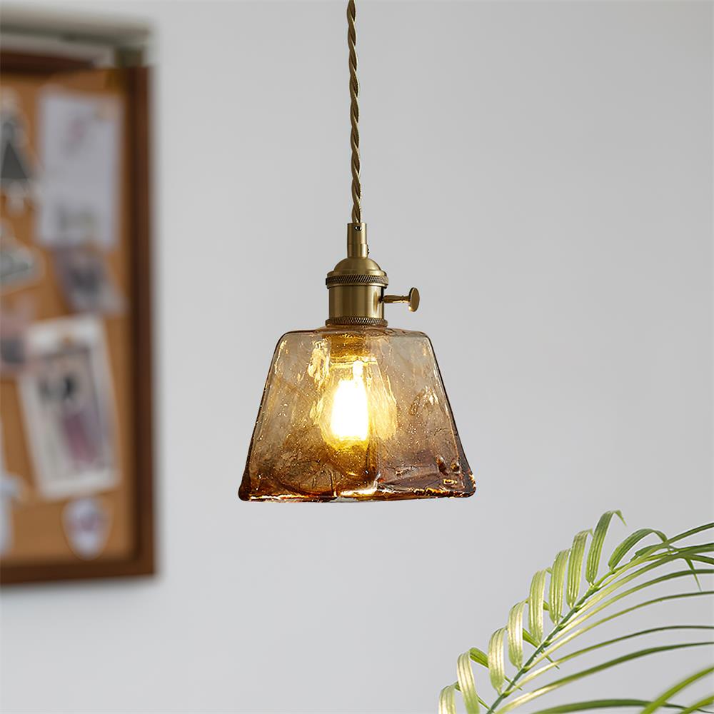 Velon Vintage Amber glas hanglamp