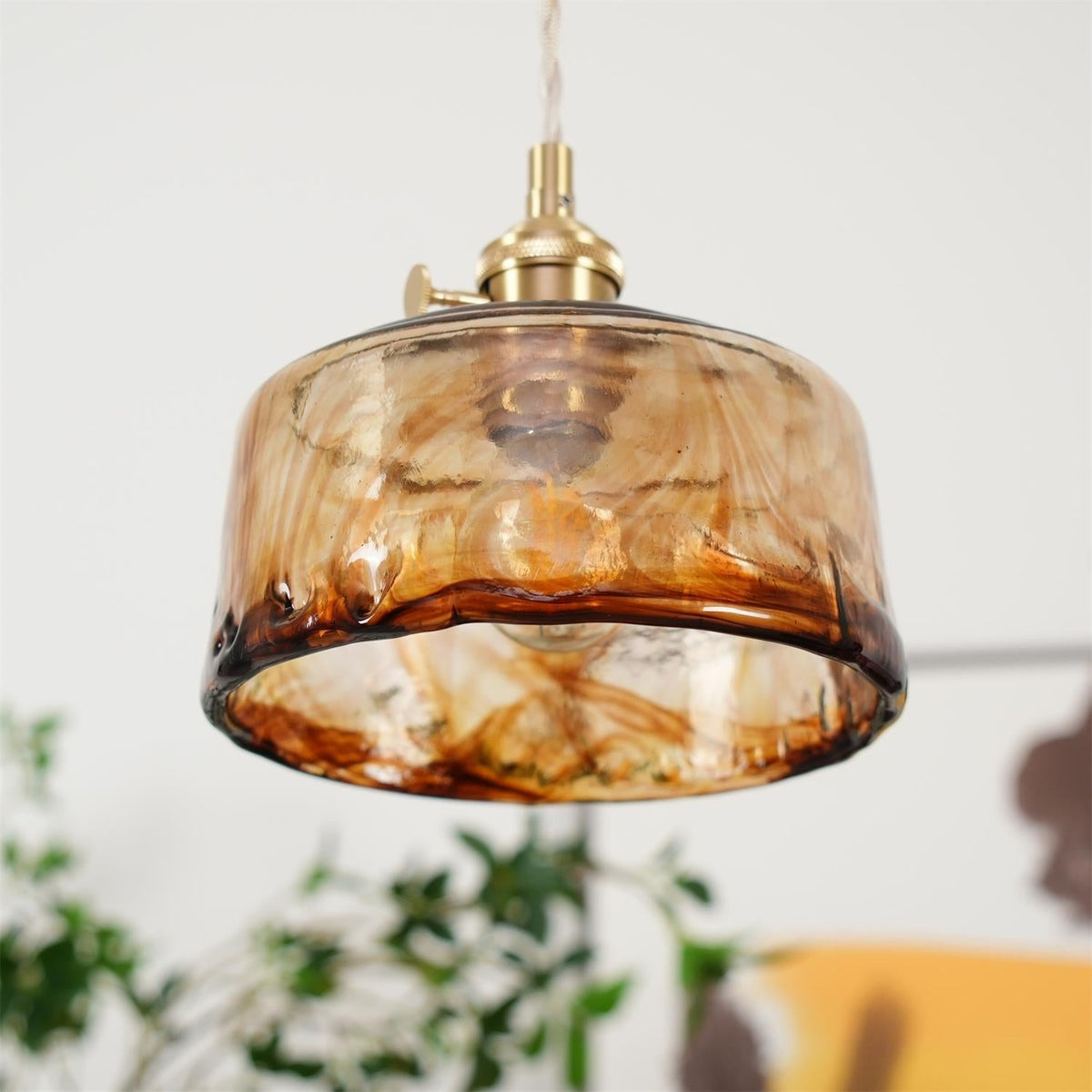 Velon Vintage Amber glas hanglamp