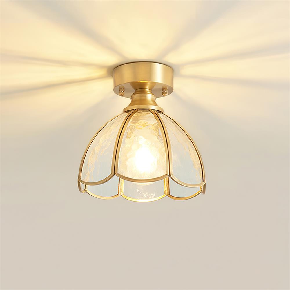 Nexo Tiffany-stijl plafondlamp met geëmailleerd glas