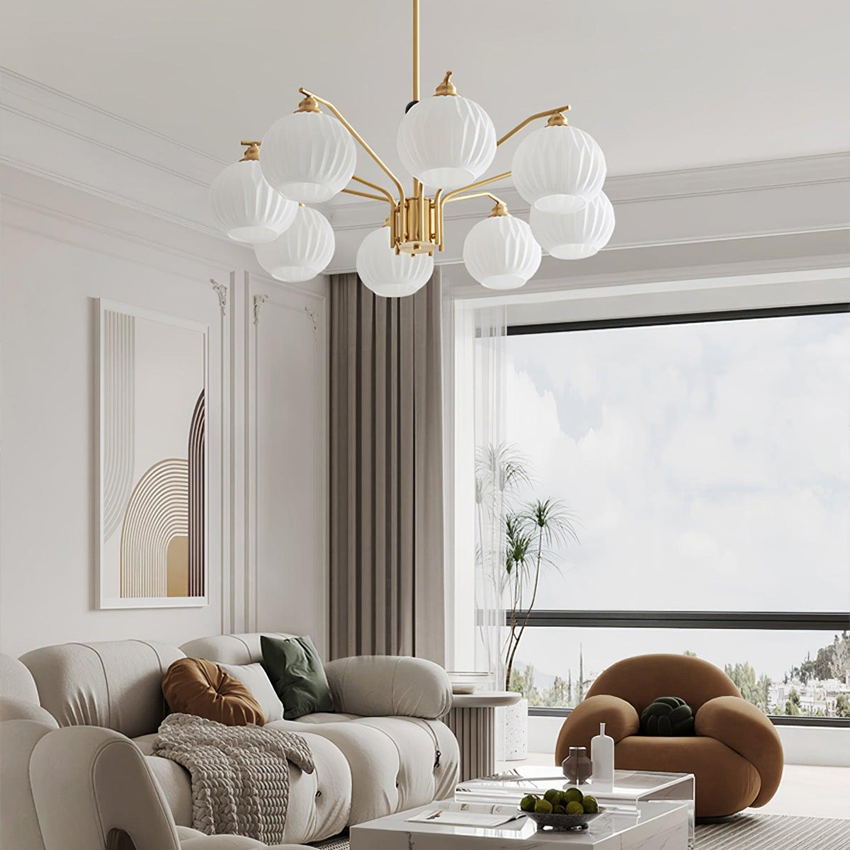 Nytheos Luxe messing kroonluchter