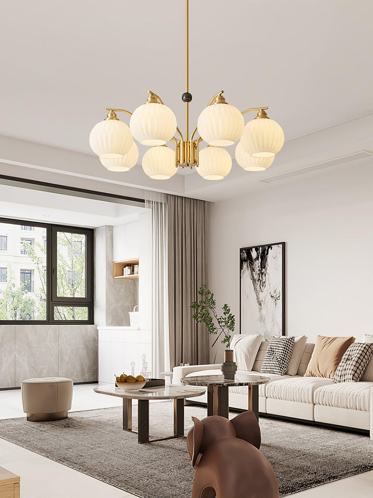 Nytheos Luxe messing kroonluchter