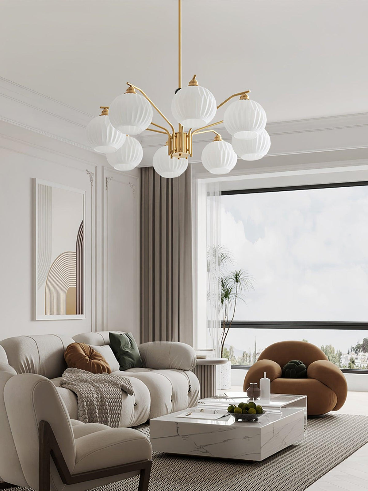 Nytheos Luxe messing kroonluchter