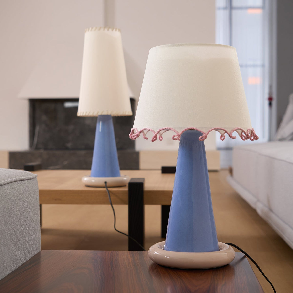 Rhett Moderne tafellamp van keramiek