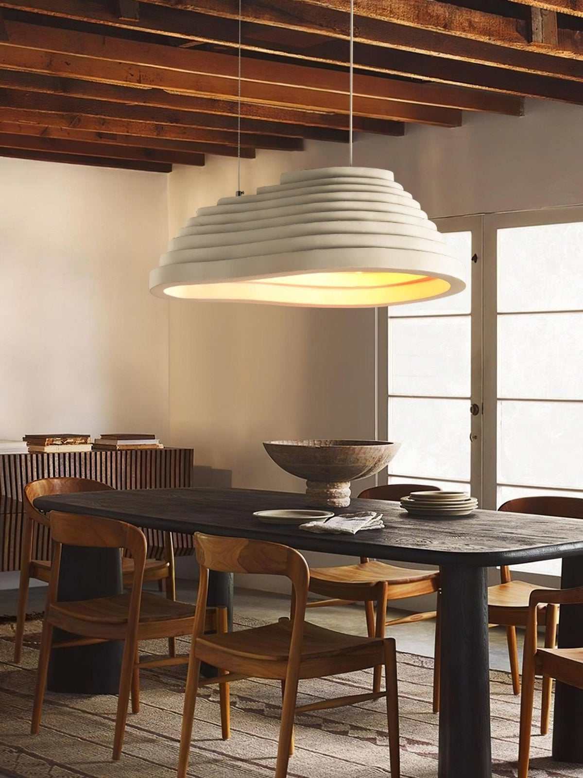 Niruise minimalistische hanglamp van hars