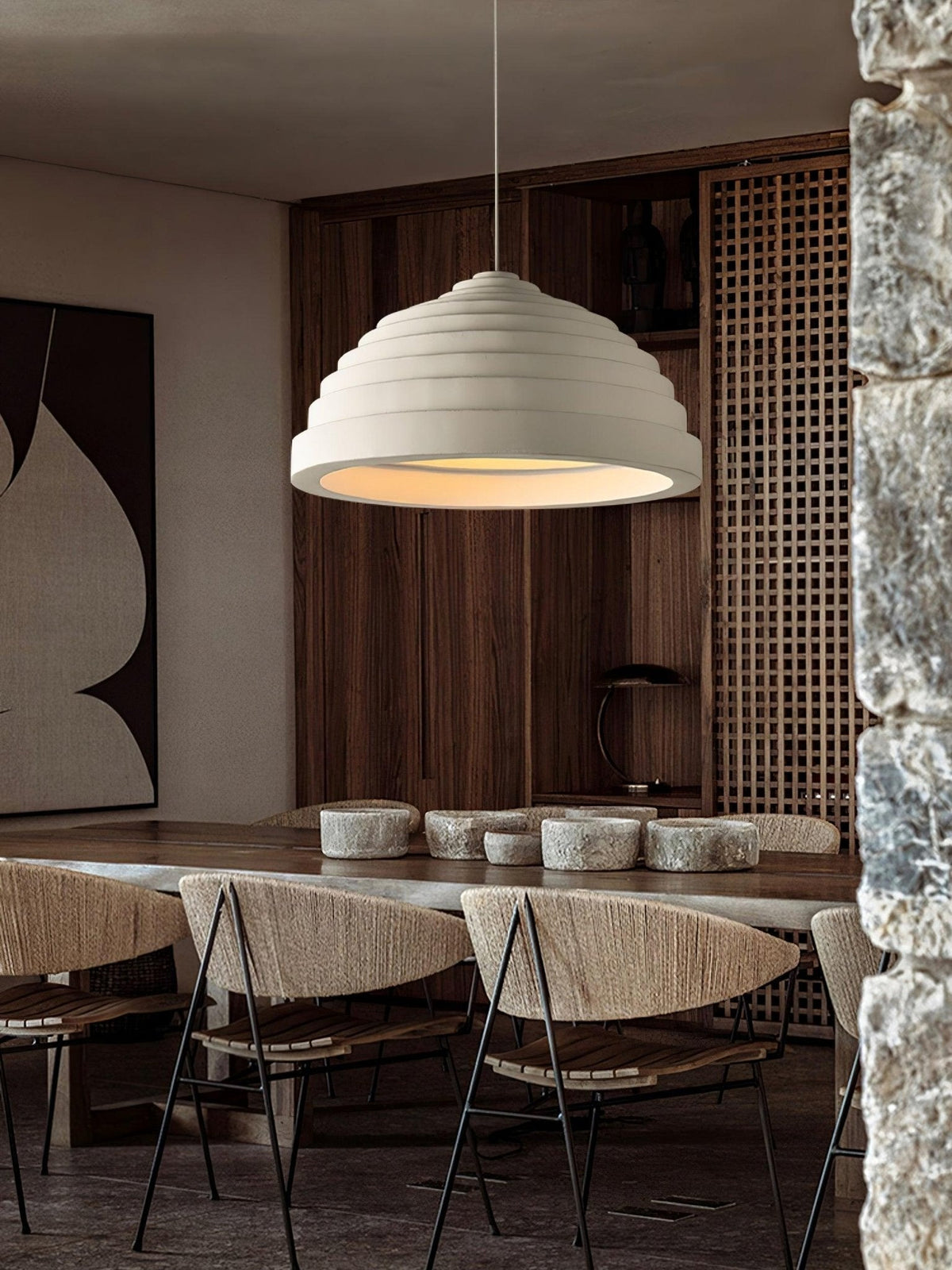 Niruise minimalistische hanglamp van hars