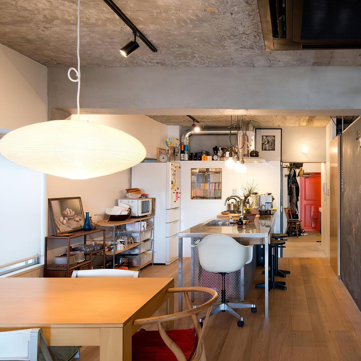 Piaiviella hanglamp washi-papier voor woonkamer