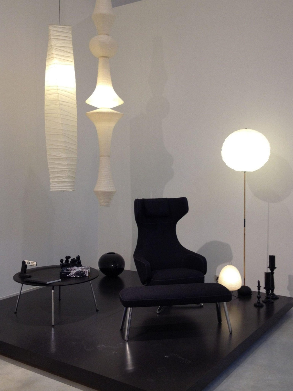 Lunirena hanglamp Washi-papier E voor woonkamer