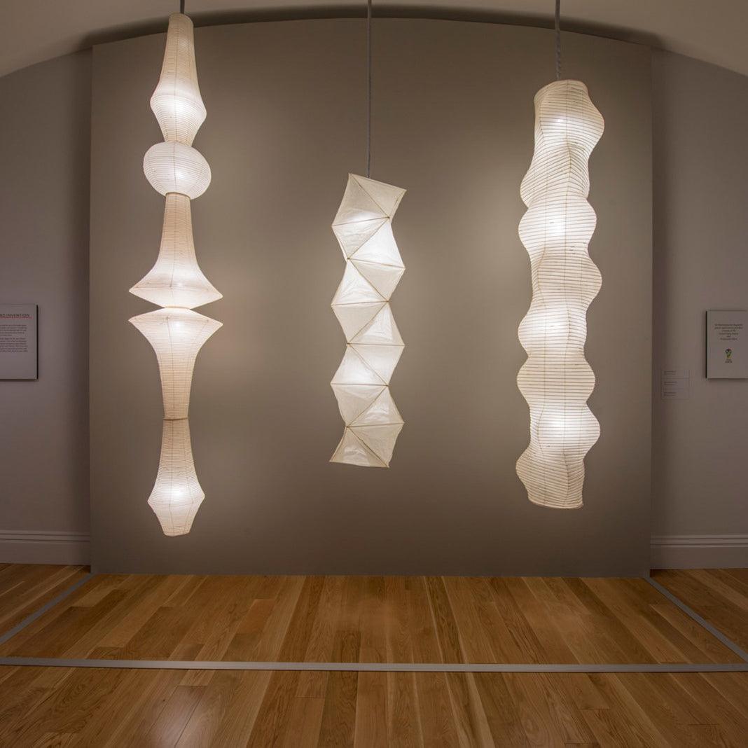 Lunirena hanglamp Washi-papier E voor woonkamer