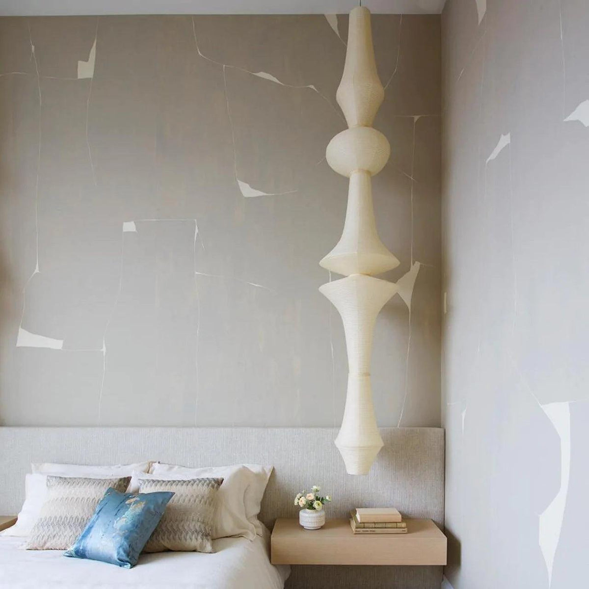 Lunirena hanglamp Washi-papier E voor woonkamer