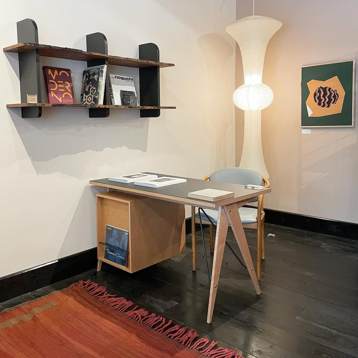 Lunirena hanglamp Washi-papier E voor woonkamer
