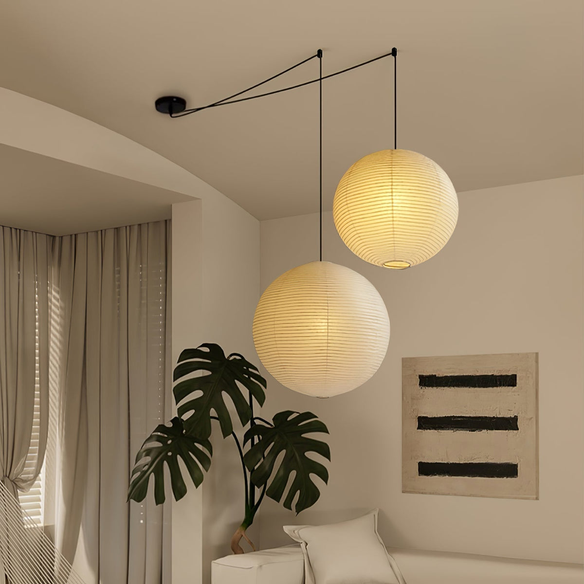 Kalemu Vintage hanglamp van muzelijn papier