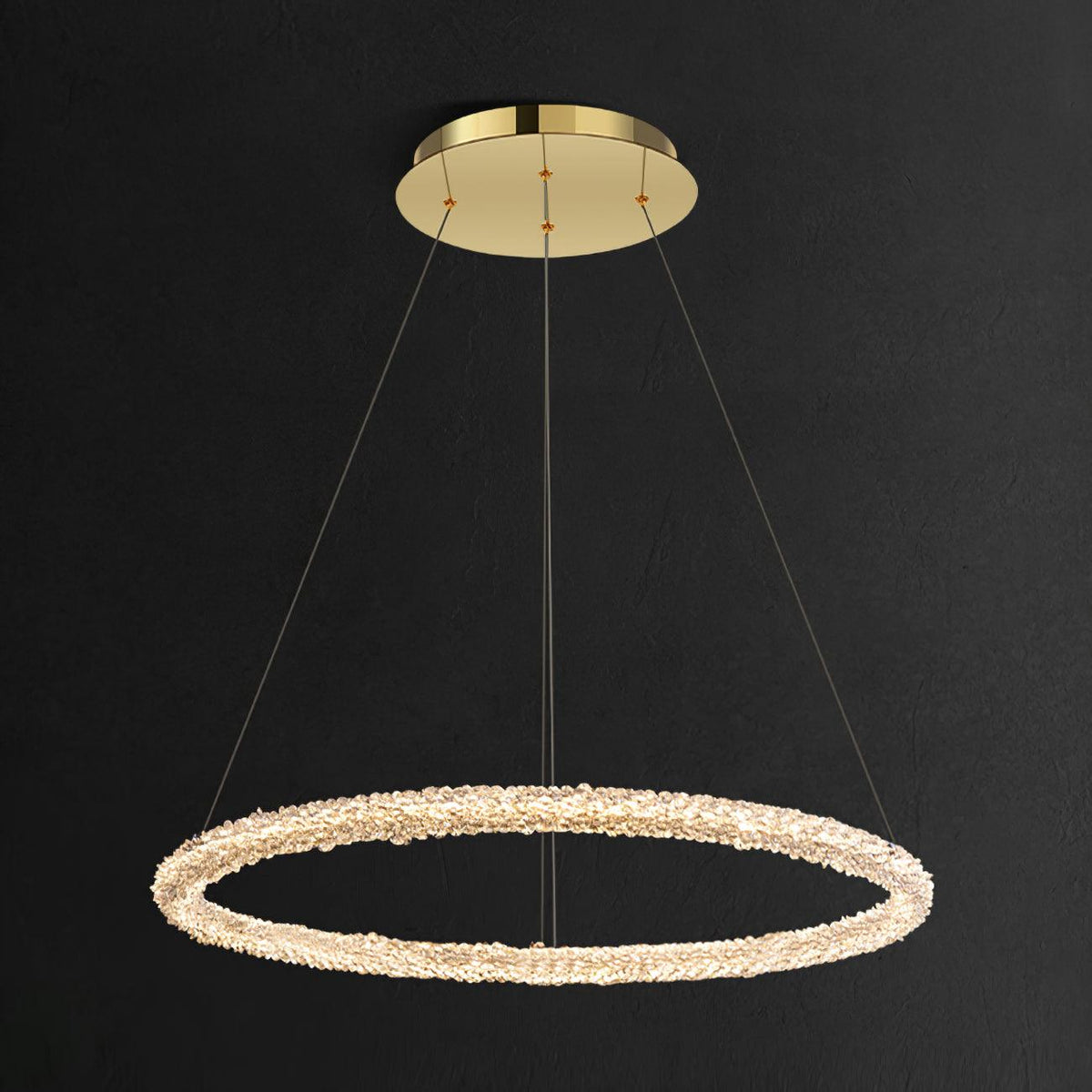 Seleira Ring kristal kroonluchter LED