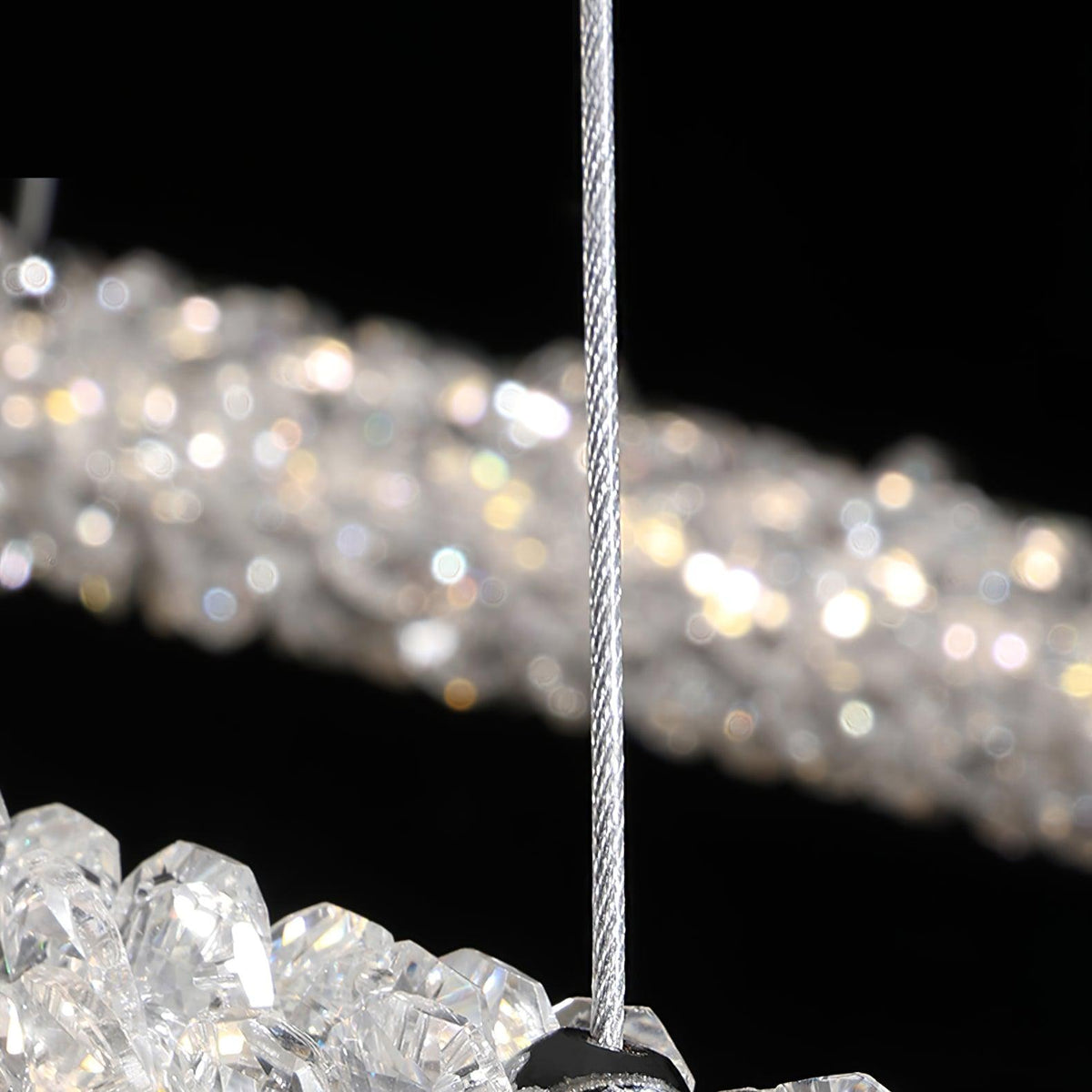 Seleira Ring kristal kroonluchter LED