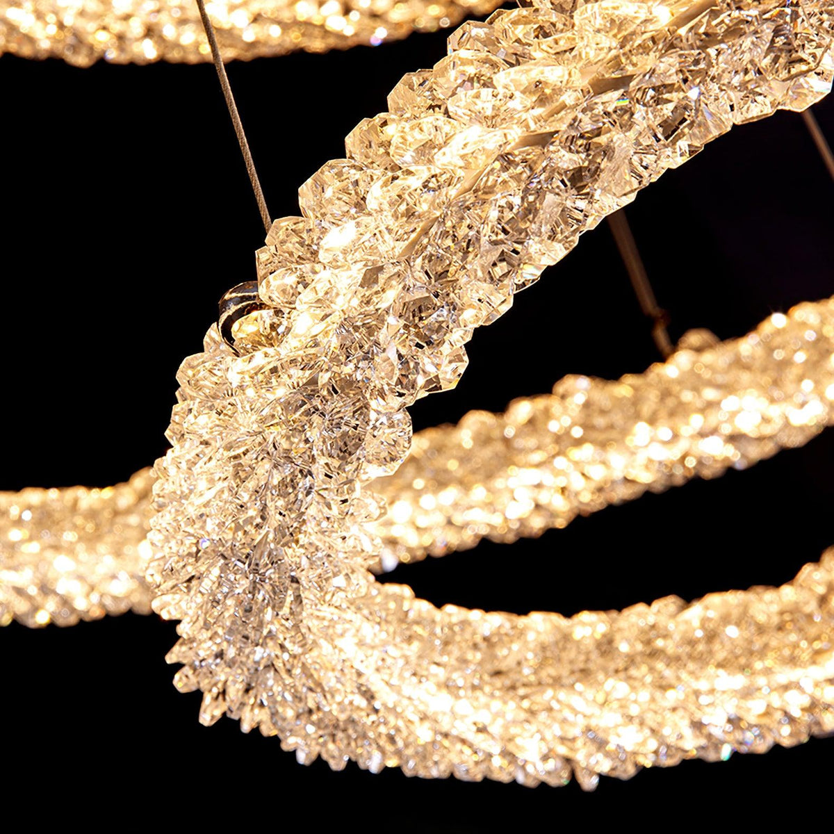 Seleira Ring kristal kroonluchter LED