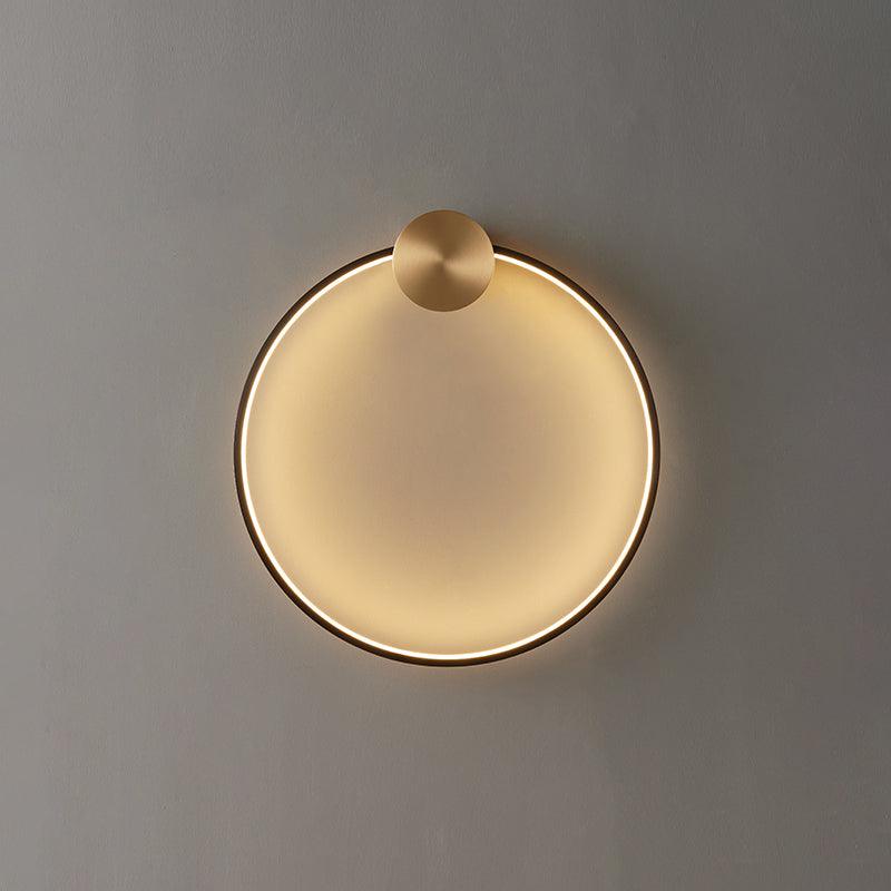 Oriaenne wandlamp Moderne Minimalistische Ringvormige LED messing Metaal