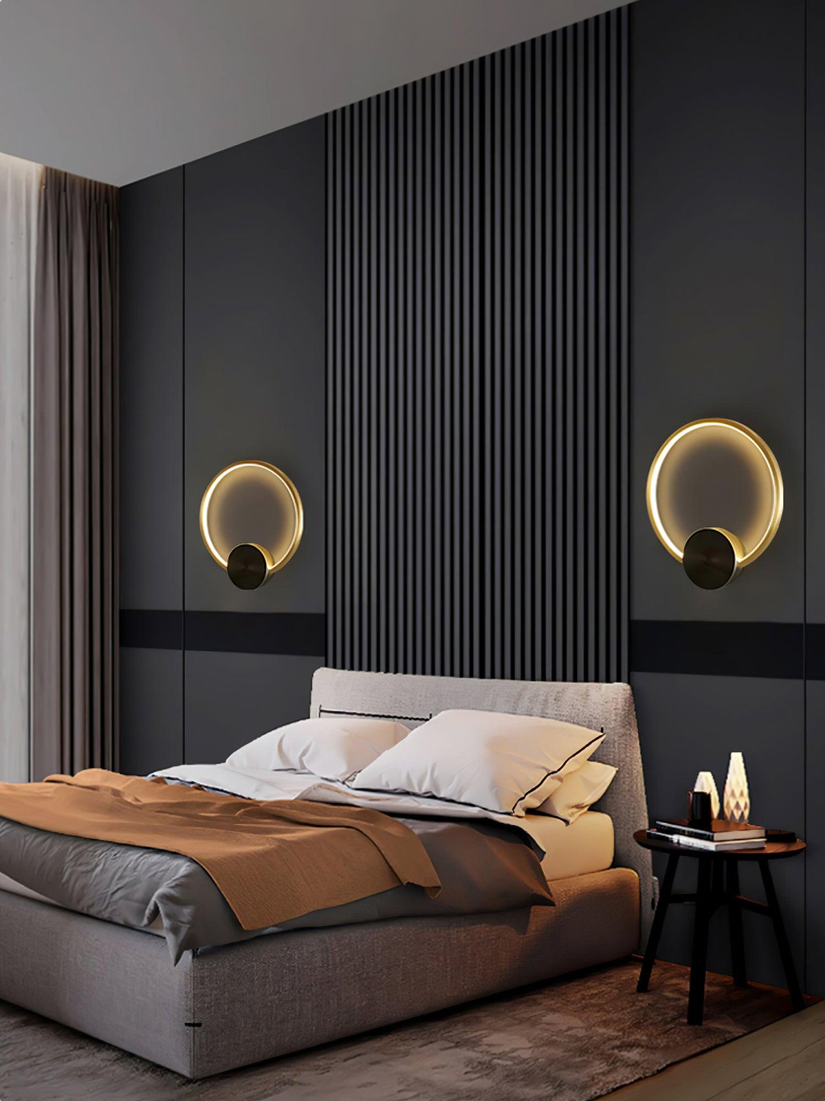 Oriaenne wandlamp Moderne Minimalistische Ringvormige LED messing Metaal