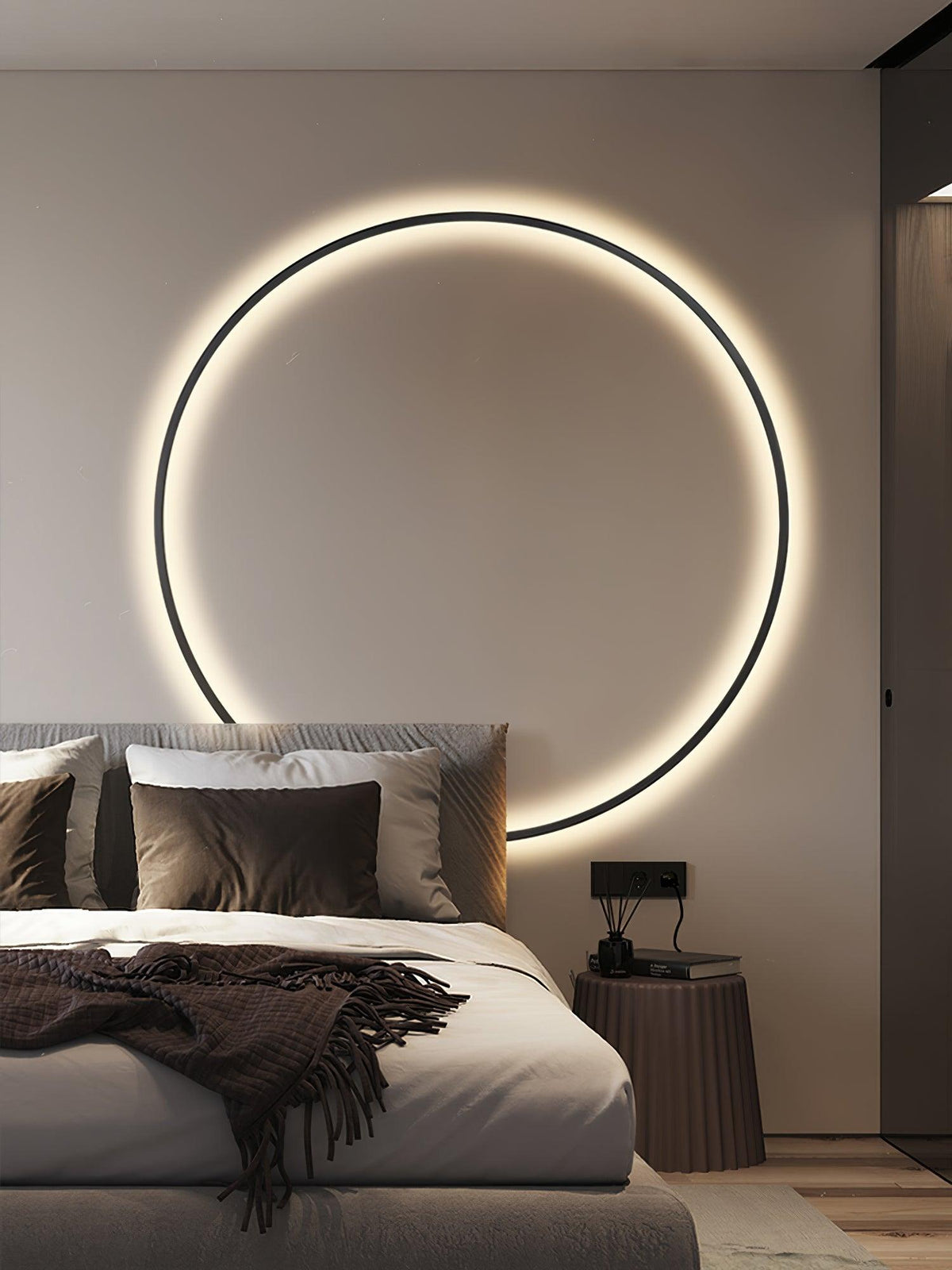 Oriaenne wandlamp Moderne Minimalistische Ringvormige LED messing Metaal
