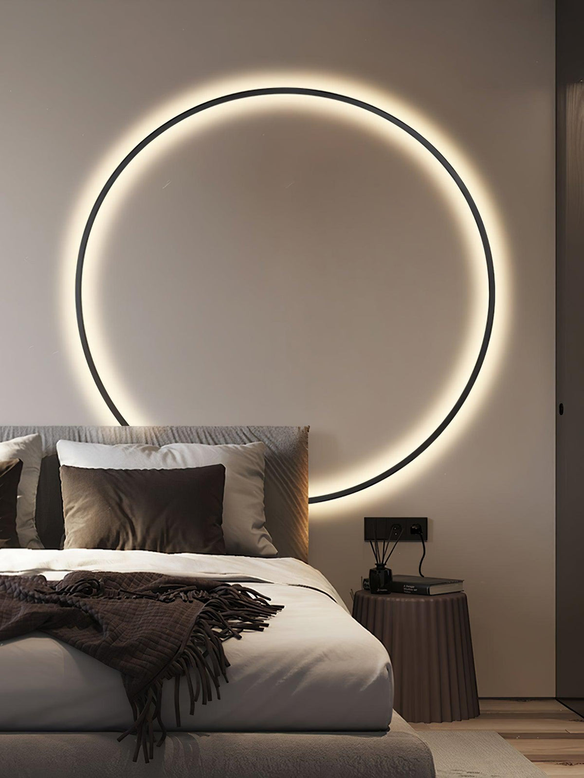Oriaenne wandlamp Moderne Minimalistische Ringvormige LED messing Metaal