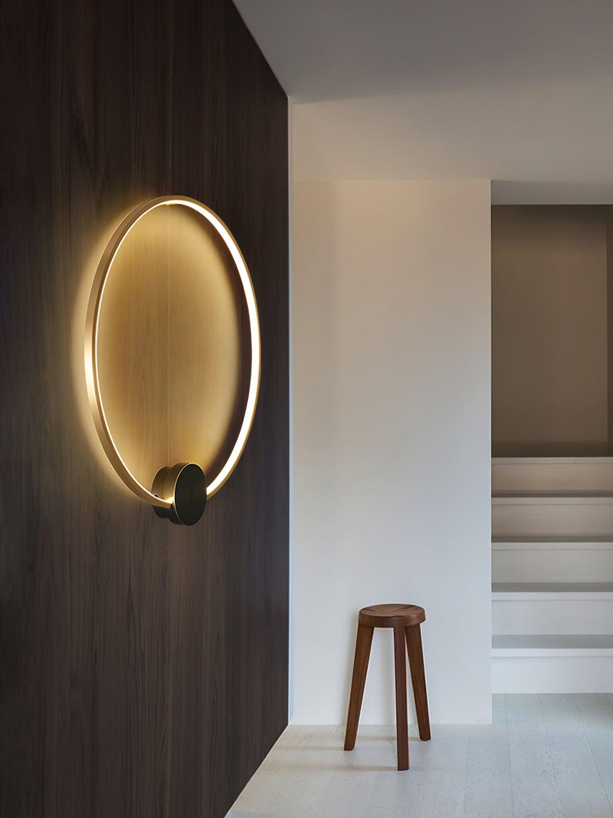 Oriaenne wandlamp Moderne Minimalistische Ringvormige LED messing Metaal
