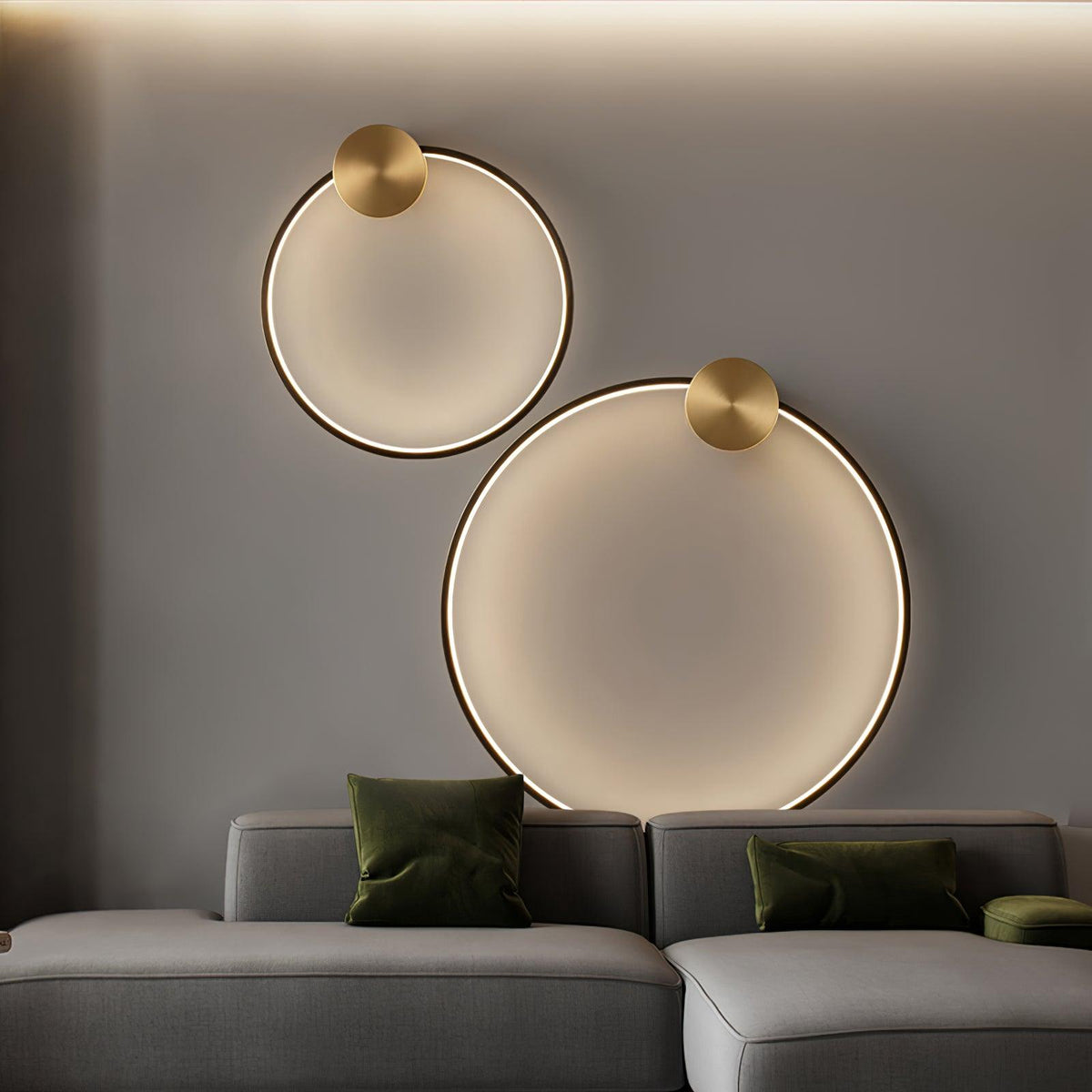 Oriaenne wandlamp Moderne Minimalistische Ringvormige LED messing Metaal