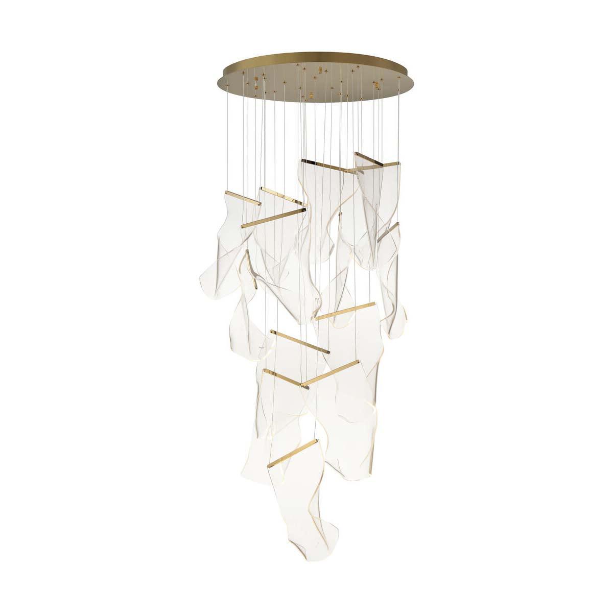 Lucuian kroonluchter acrylaat LED abstract zwevend kunstwerk