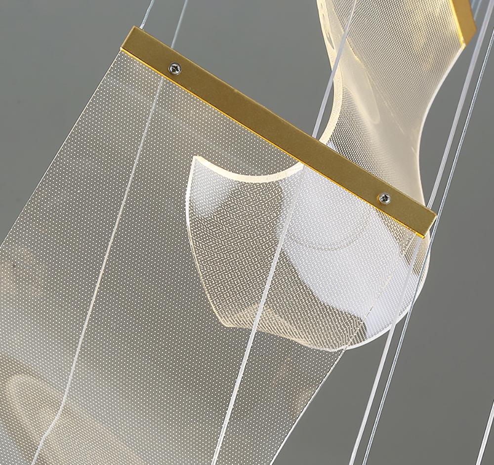 Lucuian kroonluchter acrylaat LED abstract zwevend kunstwerk