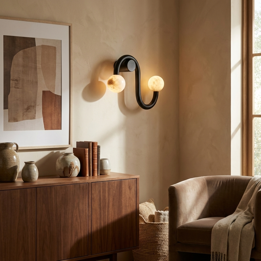 Wexleigh albast wandlamp