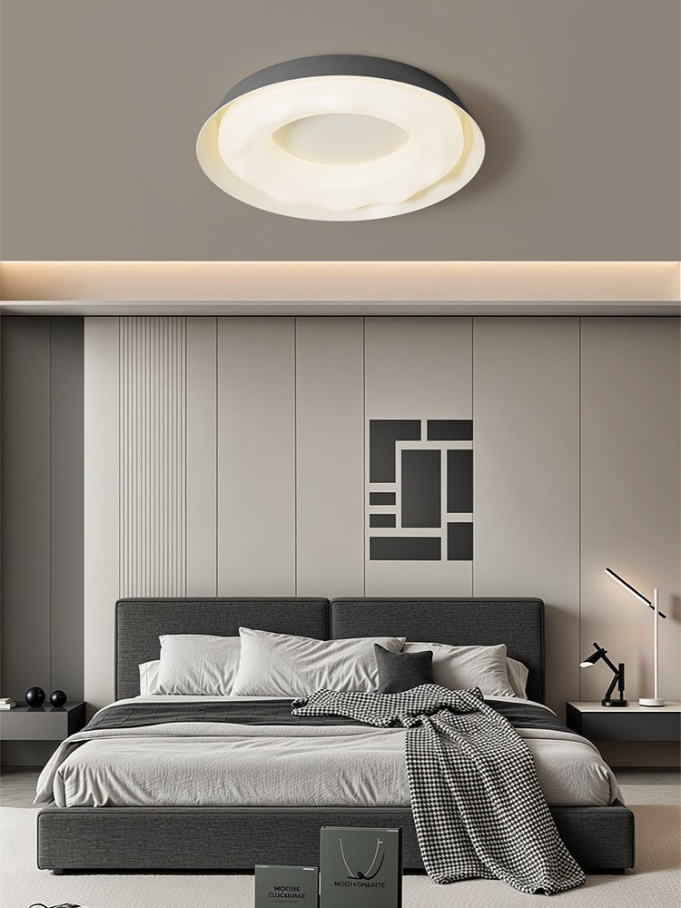 Vathais Moderne minimalistische plafondlamp met rimpels
