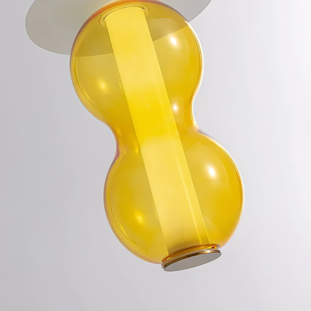 Lioririse hanglamp met gekleurde glas modern