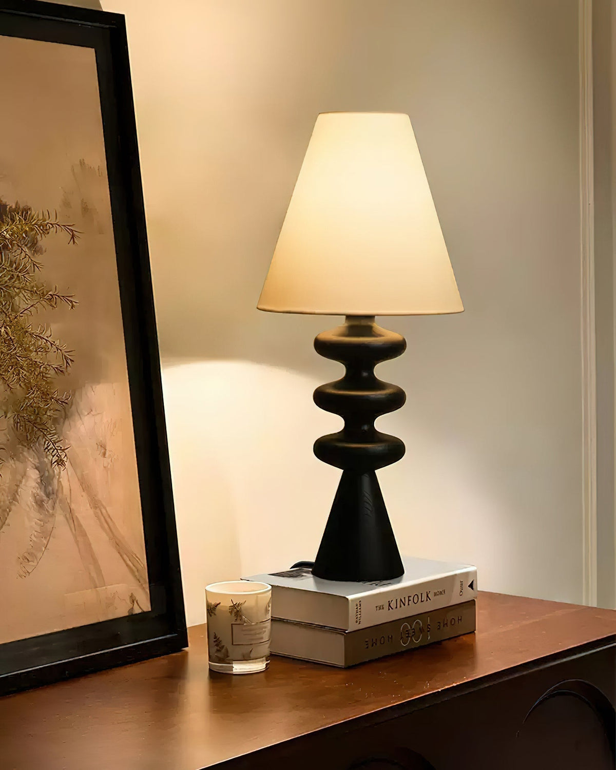Zelms moderne tafellamp van hout