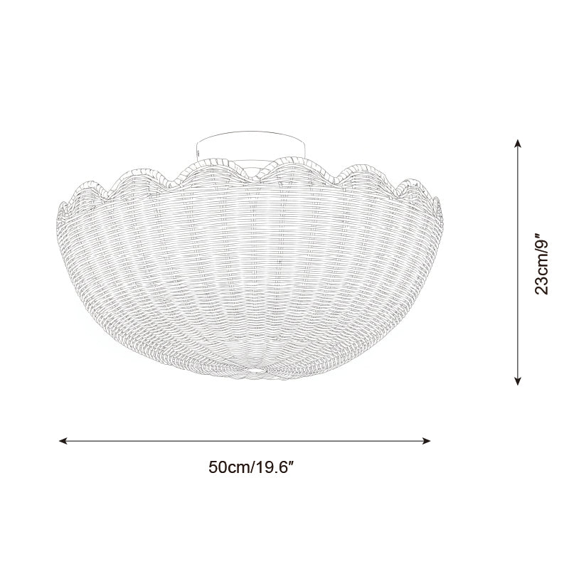 Mirivia vlakke plafondlamp