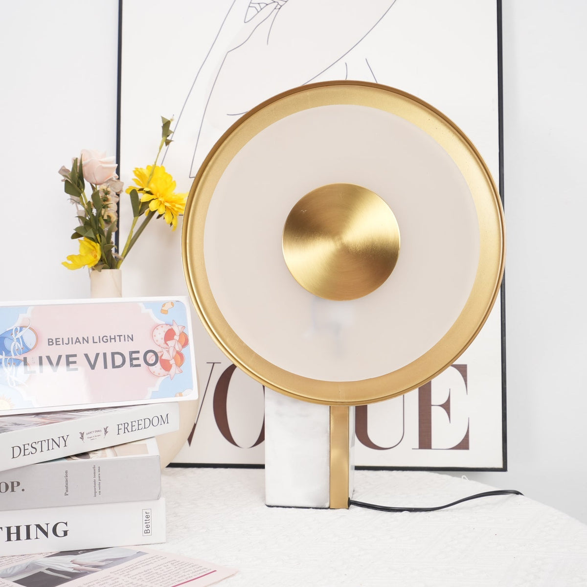 Tessain marmeren minimalistische tafellamp