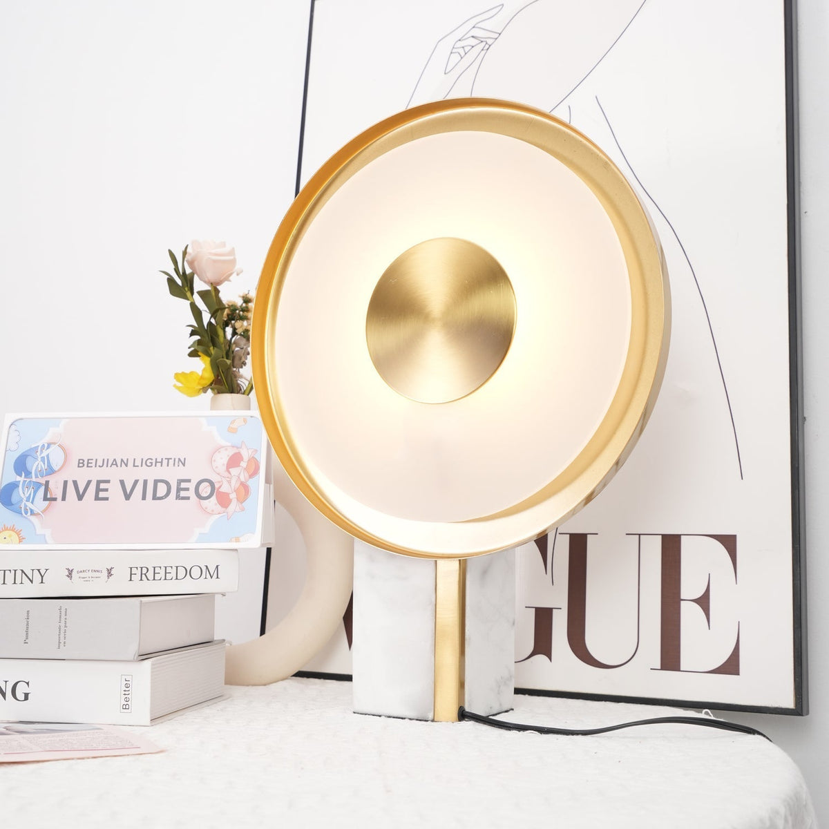 Tessain marmeren minimalistische tafellamp