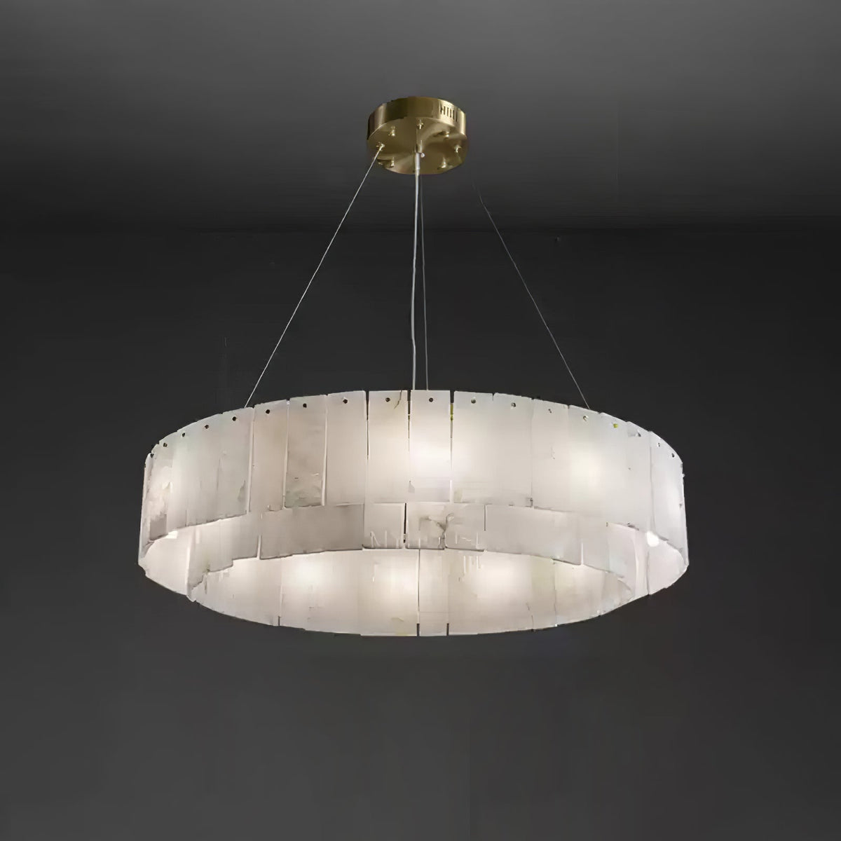 Dovin hanglamp van albast