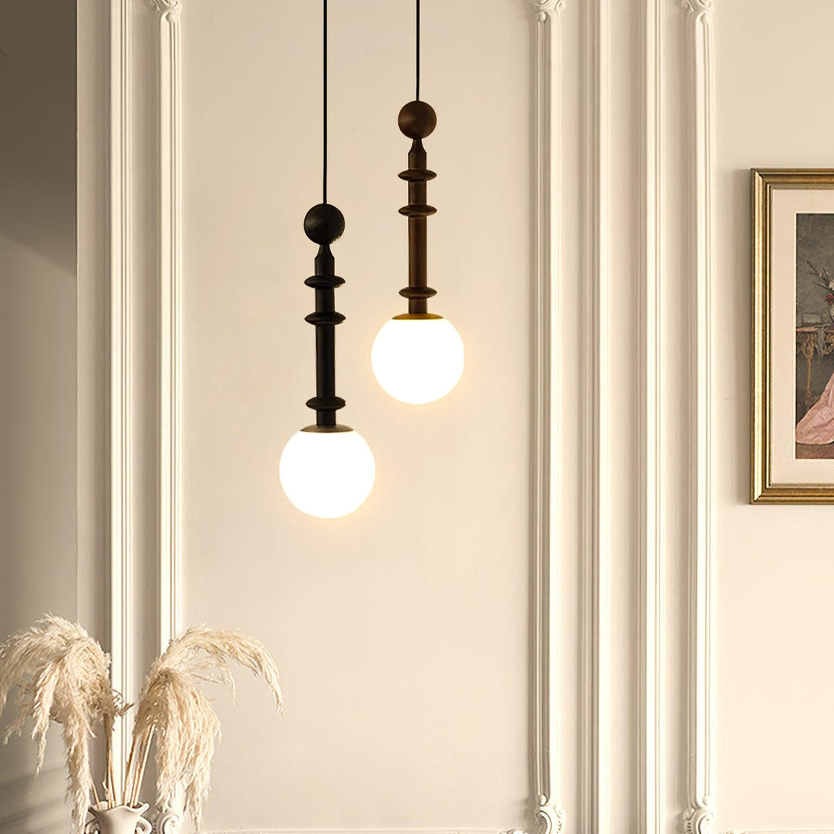 Barvel houten industriële hanglamp