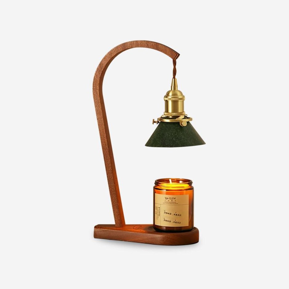 Aldorira Houten tafellamp Mid-Century Modern