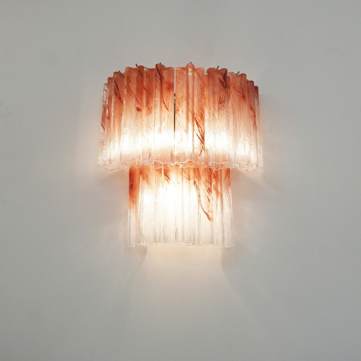 Lioreeria wandlamp Roze Glasbladen Romantisch Waterverf