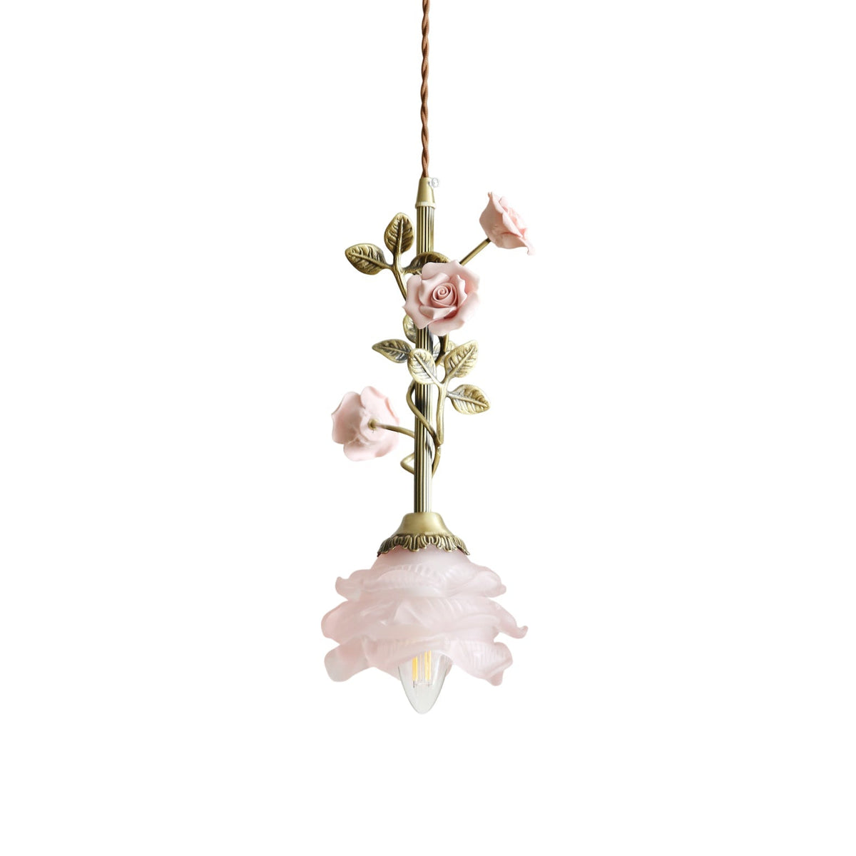 Avenoielle hanglamp met bloemmotief
