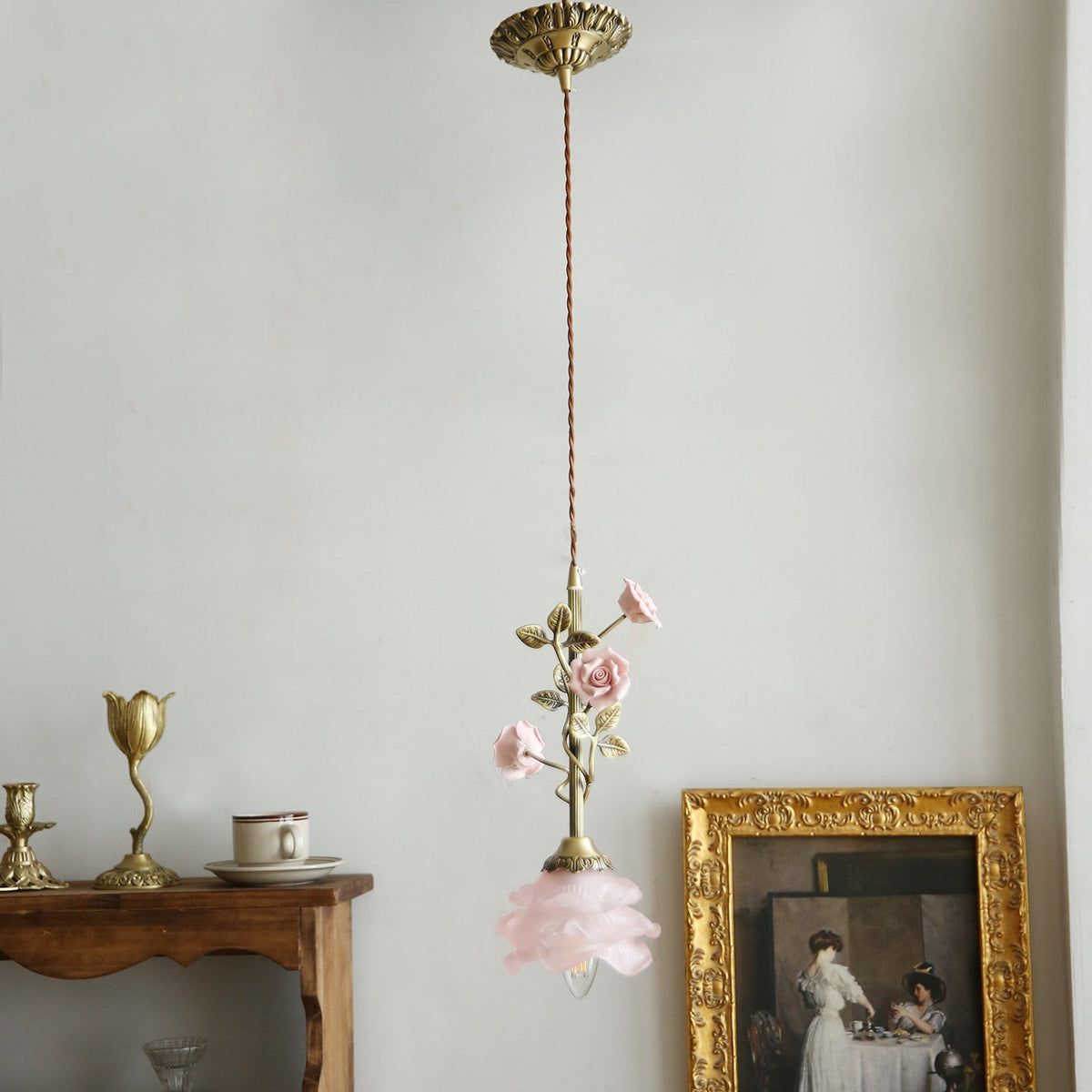 Avenoielle hanglamp met bloemmotief
