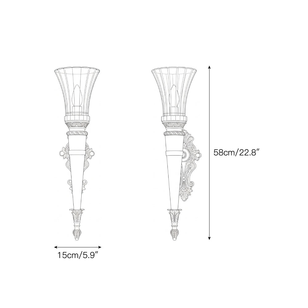 Rosalinda Torch wandlamp