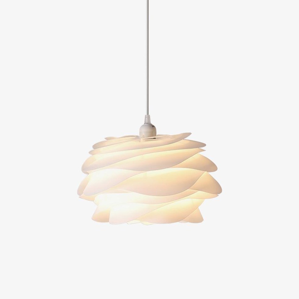 Kirove hanglamp PVC roosbloemen gelaagd romantisch